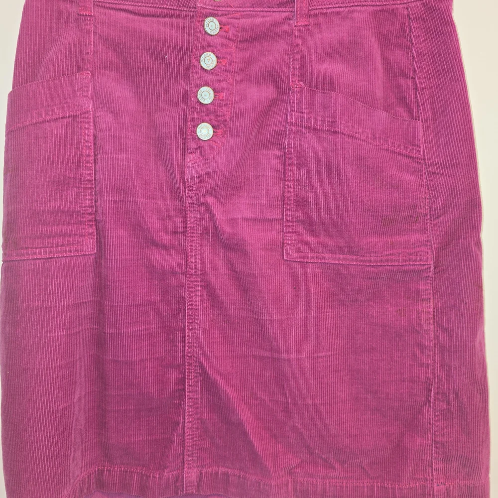 Anthropologie Fuchsia Corduroy Pencil Skirt Size 8 Preloved.